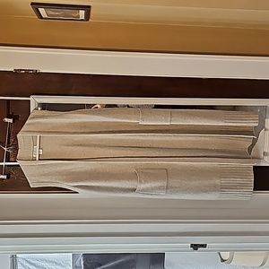 Rachel Zoe Beige 100% 2-ply Cashmere Overwash Duster with Pockets